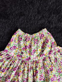 تصویر دامن چین دار گل گلی 