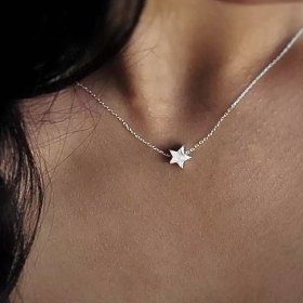 تصویر گردنبند ستاره نقره 