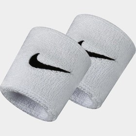 تصویر مچ بند تنیس نایک Nike Swoosh- پک دوتایی -سفید Nike Swoosh 2-Pack Tennis Bracelet WHITE