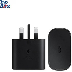 تصویر آداپتور شارژر سامسونگ مدل 25W PD Adapter USB Cسفید شارژر موبایل سامسونگ