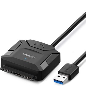 تصویر تبدیل SATA به USB 3.0 یوگرین مدل CR108 UGREEN USB 3.0 to SATA Adapter Cable CR108