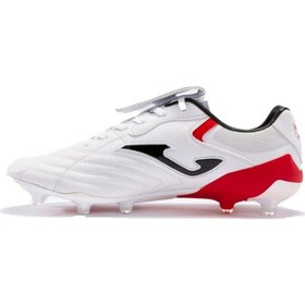 تصویر کفش فوتبال مردانه آگیلا کاپ 2302 سفید مدل ACUS2302FG برند joma Aguila Cup 2302 White Men's Football Cleats ACUS2302FG