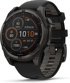 تصویر GARMIN Solar Charging Smartwatch Fenix 8-47 MM | Upto 48 Days of Battery Life with Built-in Speaker, LED Flashlight and Microphone | Advanced... 