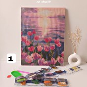 تصویر نقاشی الماسی بزرگسال بومی سایز ۳۰×۴۰ 