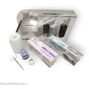 تصویر باکس مرتب‌سازی دیواری دستکش معاینه استیل 