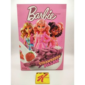 تصویر کورن فلکس باربی بالشتی با طعم توت فرنگی (۳۳۵ گرم) barbie barbie