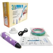 تصویر قلم سه بعدی جادویی3d pen همراه فیلامنت - با ۲۵متر فیلامنت 3dpen