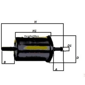 تصویر صافی بنزین پلیمری ، پژو ، سمند ، زانتیا OEM : 91535807 / رودستون فیلتر RTS4001 