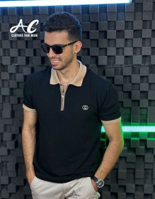 تصویر پولوشرت آستین کوتاه مردانه گوچی GUCCI-AC-8128 