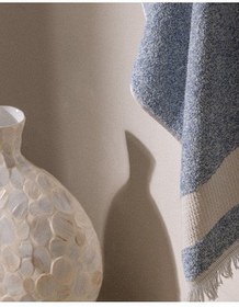 تصویر حوله حمام پنبه 100 ٪ آبی 75X150 سانتی متر Madame Coco 