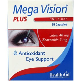 تصویر کپسول مگا ویژن پلاس هلث اید 30 عدد Health Aid Mega Vision Plus