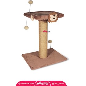 تصویر اسکرچر دو طبقه عروسک دار نیناپت Ninapet Dual Floor Scratcher With Doll