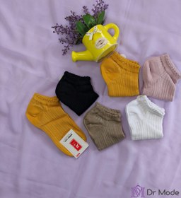 تصویر جوراب مچی زنانه توری لبه کنگره Women's lace ankle socks