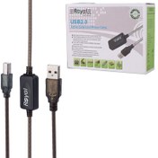 تصویر کابل پرینتر رویال طول 15 متر royal 15m Printer Cable