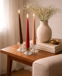 تصویر شمع قلمی دستساز نوک تیز ست ۴ عددی خرید مستقیم از تولید کننده 