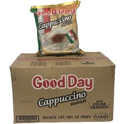 تصویر کاپوچینو گود دی عمده اصلی کارتن 6 بسته 30 عددی GOOD DAY cappuccino 