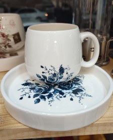 تصویر ماگ و زیرماگی سرامیکی 