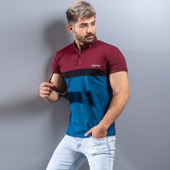 تصویر تیشرت Esprit مردانه زرشکی آبی مدل Sonada 