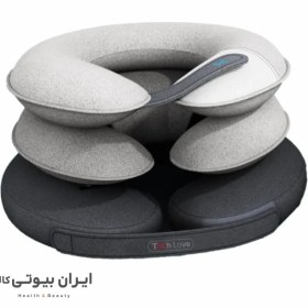 تصویر گردنبند طبی بادی و بالش طبی دور گردنی tech love 