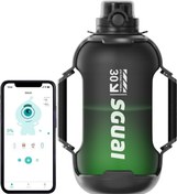 تصویر قمقمه هوشمند بزرگ ورزشی SGUAI ال ای دی دار SGUAI Smart Water Bottle, 44oz Smart Sports Gallon Water Bottle, Tracks Water Intake with Bluetooth, LED Glow Reminder, BPA Free Tritan Bottle for Fitness Gym Outdoor, Straw Lid, 1.3L