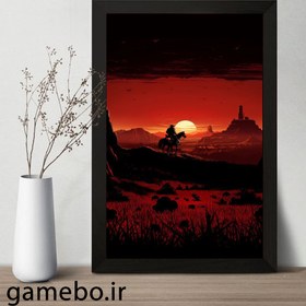 تصویر تابلو گیمبو طرح رد دد (red dead) کد T1075 