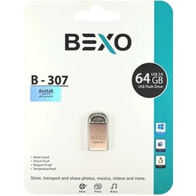 تصویر فلش مموری بکسو مدل B-307 ظرفیت 64 گیگابایت Bexo B-307 Flash Memory 64GB