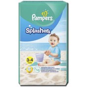 تصویر پوشک استخری پمپرز Pampers سایز 3-4 بسته 12 عددی مناسب 6 تا 11 کیلو 