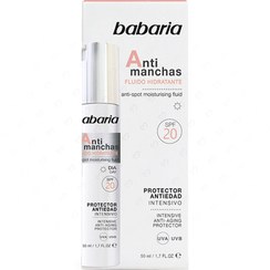 تصویر سرم ضد لک و چروک صورت باباریا مدل Anti manchas حجم 50 میلی لیتر Babaria Anti-Dark Spot Moisturizing Fluid 50ml