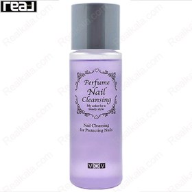 تصویر محلول لاک پاک کن بدون آستون وو (بنفش) VOV Perfecting Nail Cleansing 100ml 