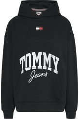 تصویر سویشرت زنانه برند تامی هیلفیگر Tommy Hilfiger اصل DW0DW16399BDS 