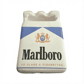 تصویر زیرسیگاری مارلبرو طرح آبی 