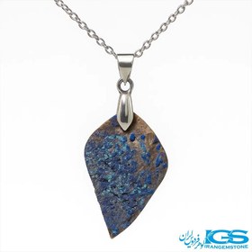 تصویر گردنبند سنگ آزوریت آبی اصل – نماد آرامش و شهود (بدون زنجیر) 