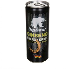 تصویر نوشیدنی انرژی زا بیگ بیر حجم ۲۵۰ میلی لیتر حاوی جنسینگ 