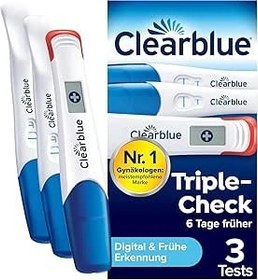 تصویر تست بارداری Clearblue پک 3 عددی 3packs Clearblue Pregnancy Test