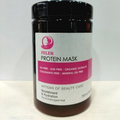 تصویر ماسک پروتیین بدون سولفات فلر Feler hir mask