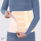 تصویر شکم بند پل دار کرم (با قابلیت تنظیم) طب و صنعت کد ۶۰۴۲۰ Teb Sanat Adjustable Elastic Abdominal Binder