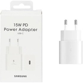 تصویر کلگی فست شارژر samsung 15w Type-c برد مشکی سولوم 