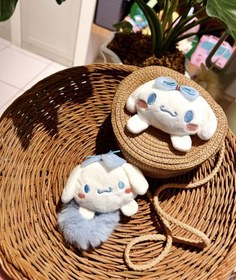 تصویر کیف حصیری کیوت سانریو 