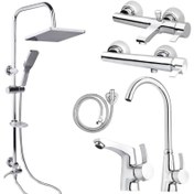 تصویر ست شیرالات فراست پویا مدل هیرسا JK-6 مجموعه 6 عددی 