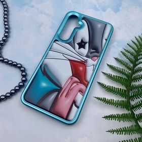 تصویر قاب گوشی سامسونگ گلکسی A55 (سیلیکونی متالیک طرح خرگوش) Samsung Galaxy A55 Phone Case Metallic Silicone With Rabbit Design