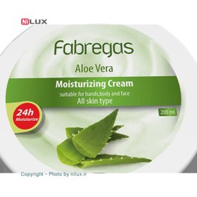 تصویر کرم مرطوب کننده فابریگاس مدل Aloevera حجم 200 میلی لیتر 