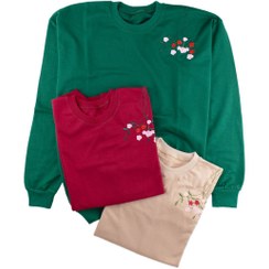 تصویر دورس زنانه سرشانه گلدوزی 