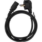 تصویر کابل برق منبع تغذیه کامپیوتر سه پین 1.5 متری 