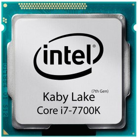 تصویر پردازنده اینتل Intel Core i7-7700K CPU Box Intel Kaby Lake Core i7-7700K CPU