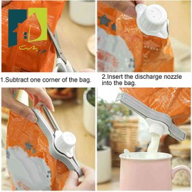 تصویر گیره کیسه کلیپسی در پیچی 4 عددی 