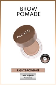 تصویر مداد ابرو آرایشی بهداشتی نوت Note Cosmetics اورجینال EBR BROW POMADE 