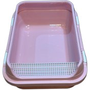 تصویر ظرف خاک دیواره دار گربه سایز L 