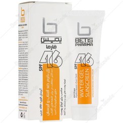 تصویر ژل کرم ضد آفتاب و آبرسان SPF46 بتیس مناسب انواع پوست.بژ روشن . Water Gel Sunscreen Gel SPF46 BetiS