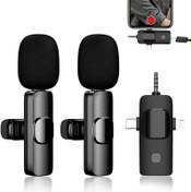 تصویر میکروفون بلوتوثی TB2 - دارای 2 فرستنده TB2 Wireless Lavalier Microphone