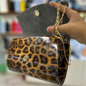 تصویر کیف شب مجلسی پلنگی کد 66/2 